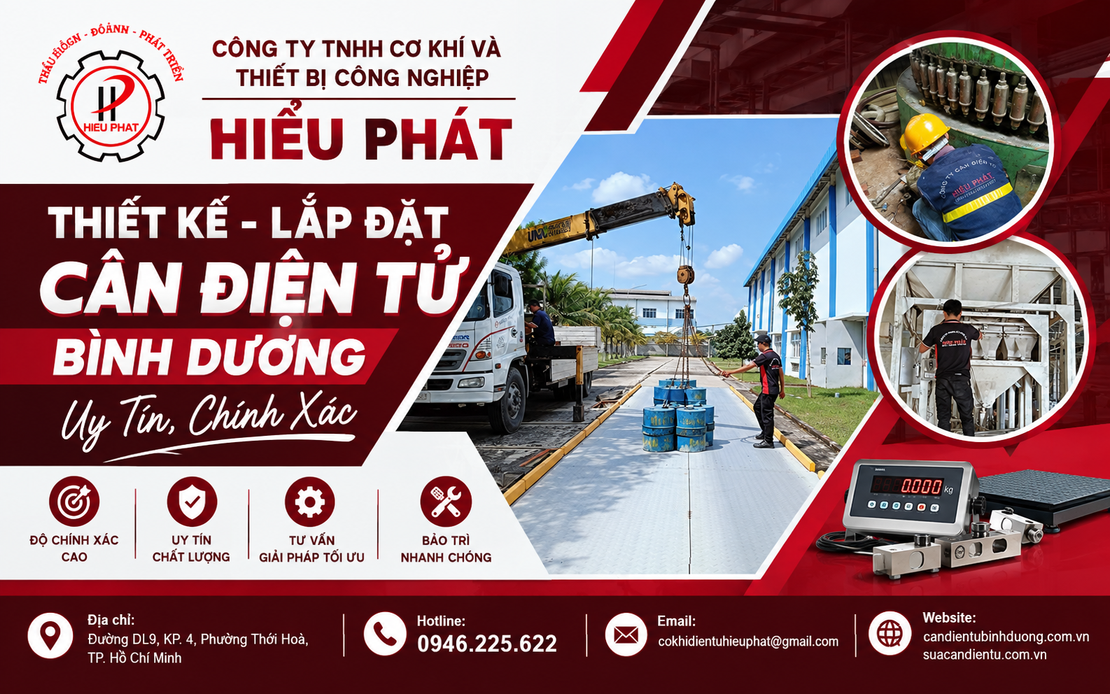 Thiết kế lắp đặt cân điện tử Bình Dương theo nhu cầu sử dụng thực tế